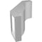 Ekena Millwork 5-in. W x 8-in. D x 12-in. H Baker Architectural Grade PVC Knee Brace BRCP05X08X12BKR - alternate 4